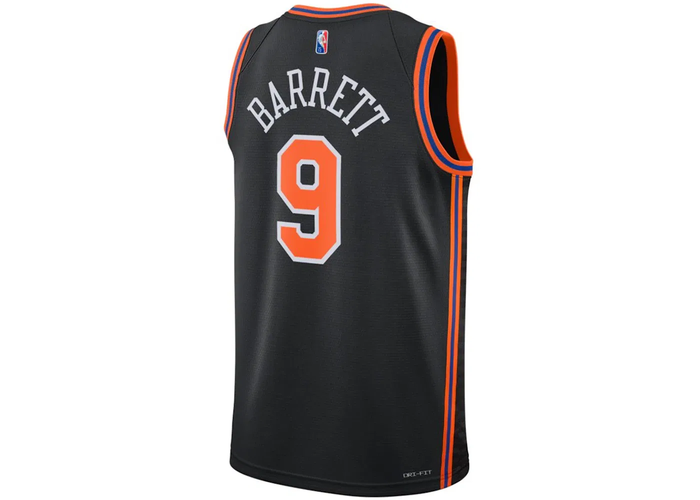 Мужская баскетбольная джерси Nike NBA New York Knicks RJ Barrett City Edition Swingman Jersey, Black — фото 2