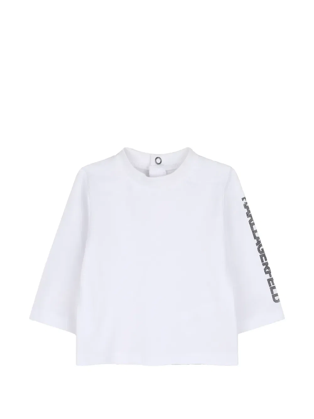 Комплект из топа и комбинезона с логотипом Karl Lagerfeld Kids, белый — фото 3