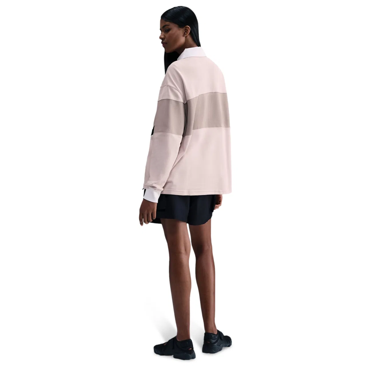 Женская флисовая кофта с капюшоном Tech Fleece Windrunner Nike, розовый — фото 2