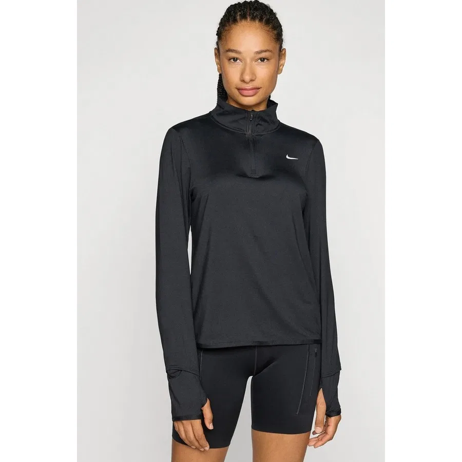 Женский свитшот с четвертью молнией Swift Element Dri-Fit Nike, Черный — фото 2