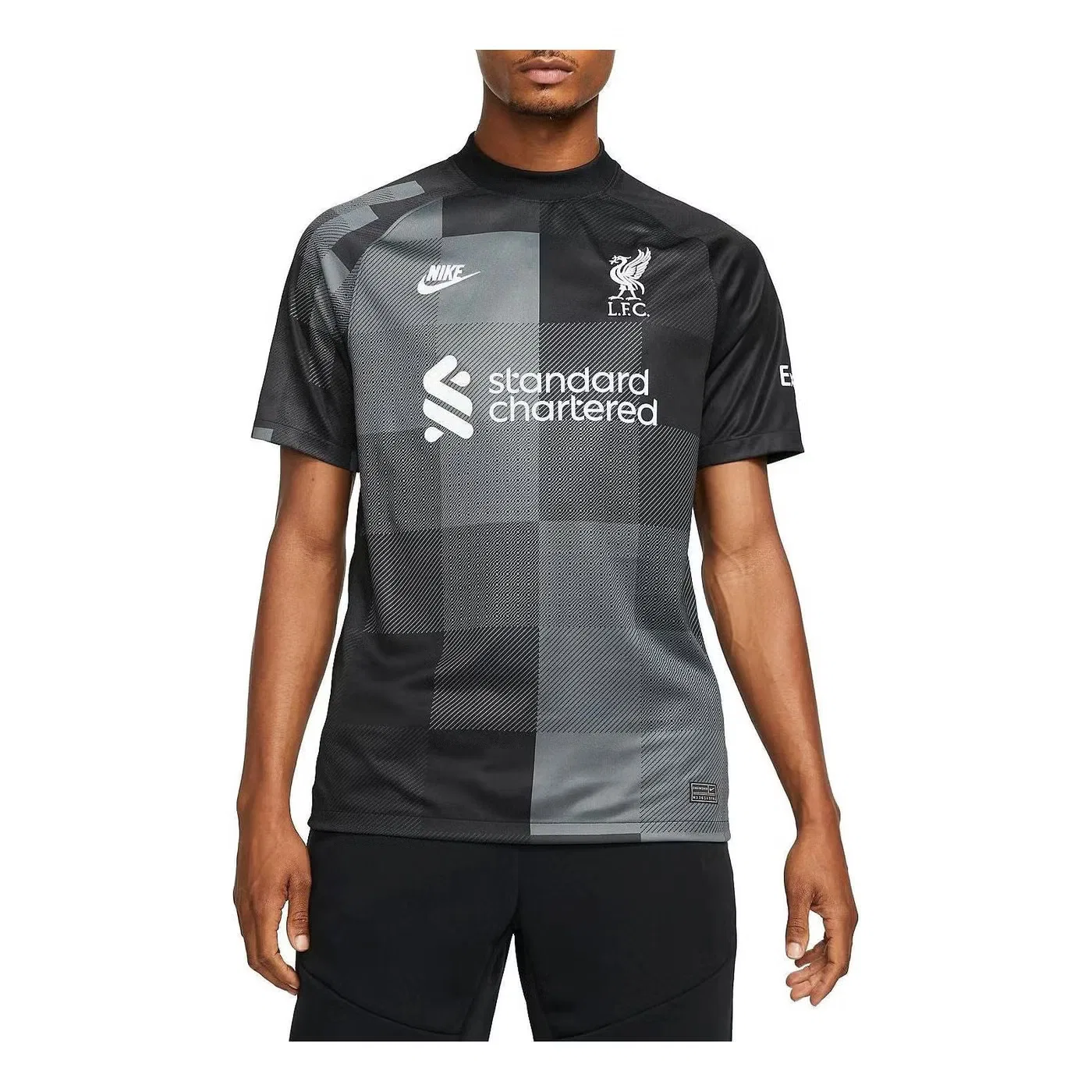 Футболка с коротким рукавом вратарская Liverpool 21/22 Nike, черный