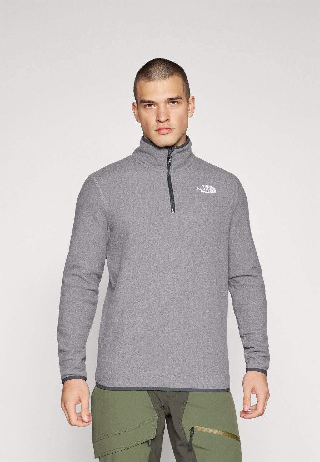 

Флисовая толстовка GLACIER 1/4 ZIP The North Face, серый
