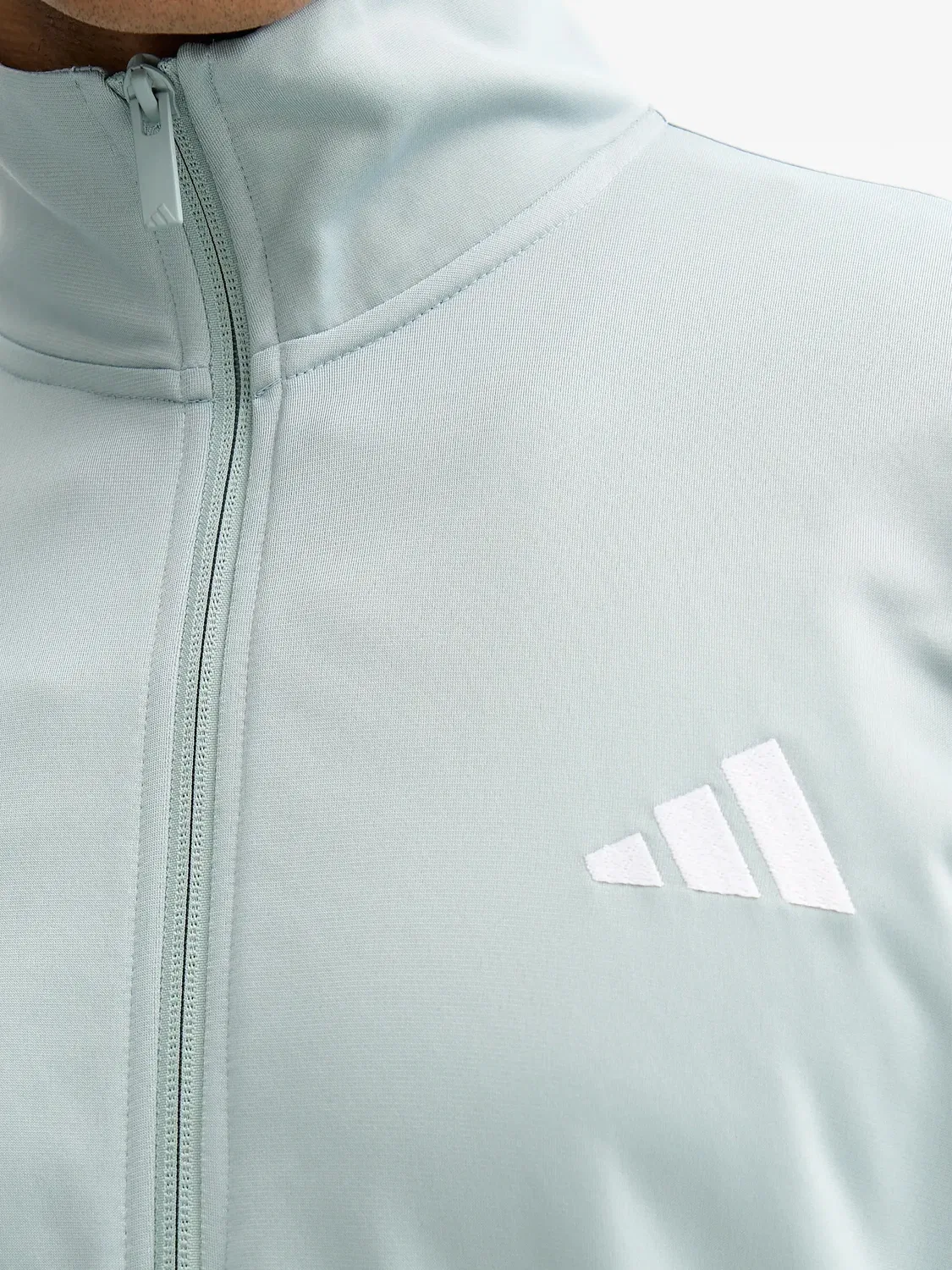 Спортивная куртка в полоску, зеленая Adidas, зеленый — фото 2