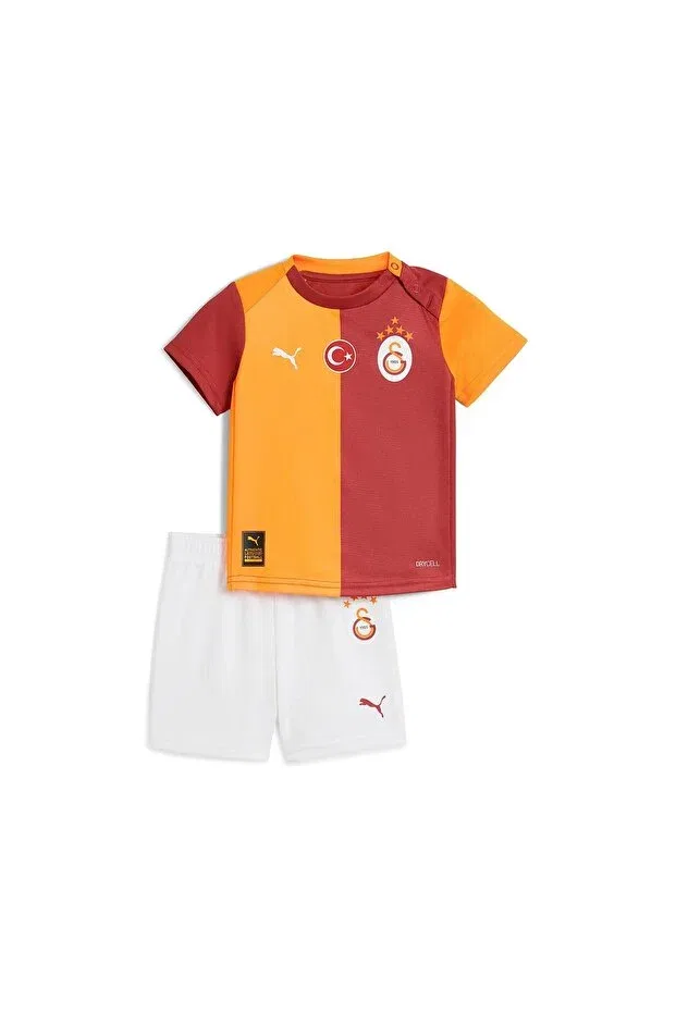 Детский спортивный комплект для девочек с коротким рукавом Galatasaray 25/26 kids tracksuit set Puma, Red
