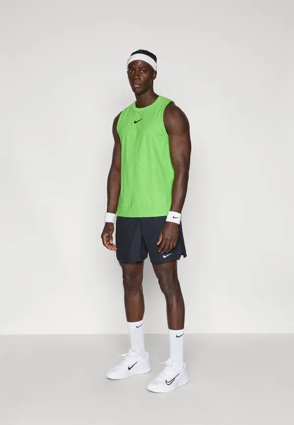 Топ с влагоотводящими свойствами Nikecourt Advantage Slam Tank Nike Performance Mean Green, черный/зеленый — фото 2