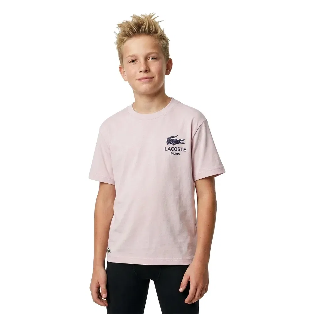 Шапка Lacoste Kids, розовый — фото 3