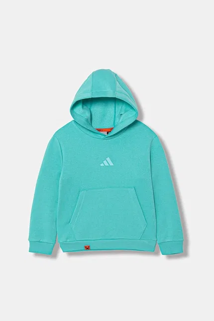 Толстовка детская с принтом MINECRAFT Adidas TERREX, бирюзовый