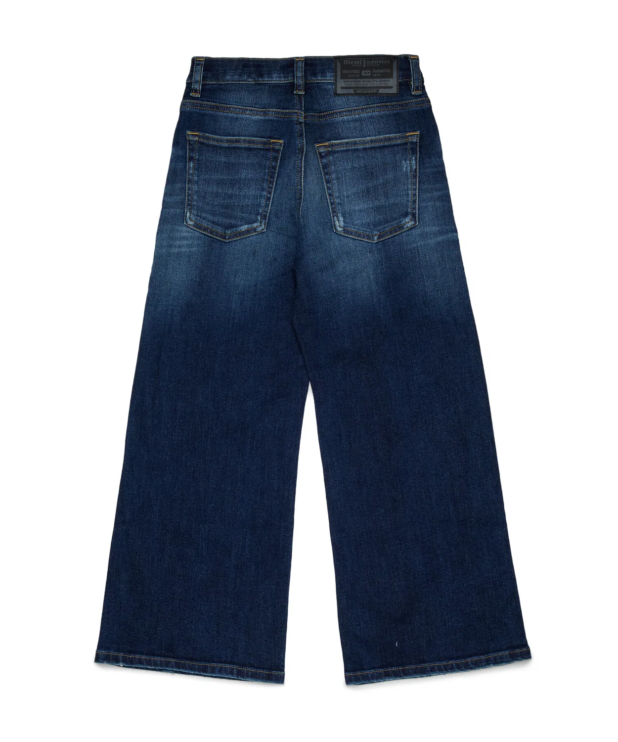 Детские джинсы с потертостями, свободный крой DIESEL, Indigo Blue — фото 2