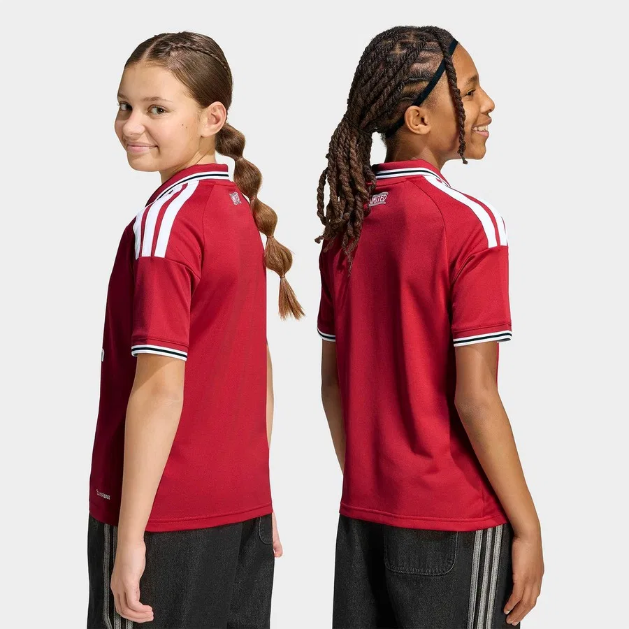 Детская футболка с длинным рукавом Manchester United 26/27 adidas, Красный — фото 3