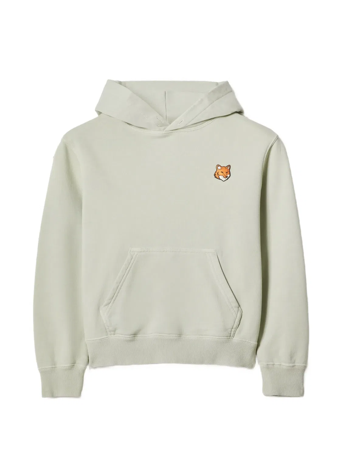 Maison Kitsuné Худи с нашивкой Fox Head зеленый