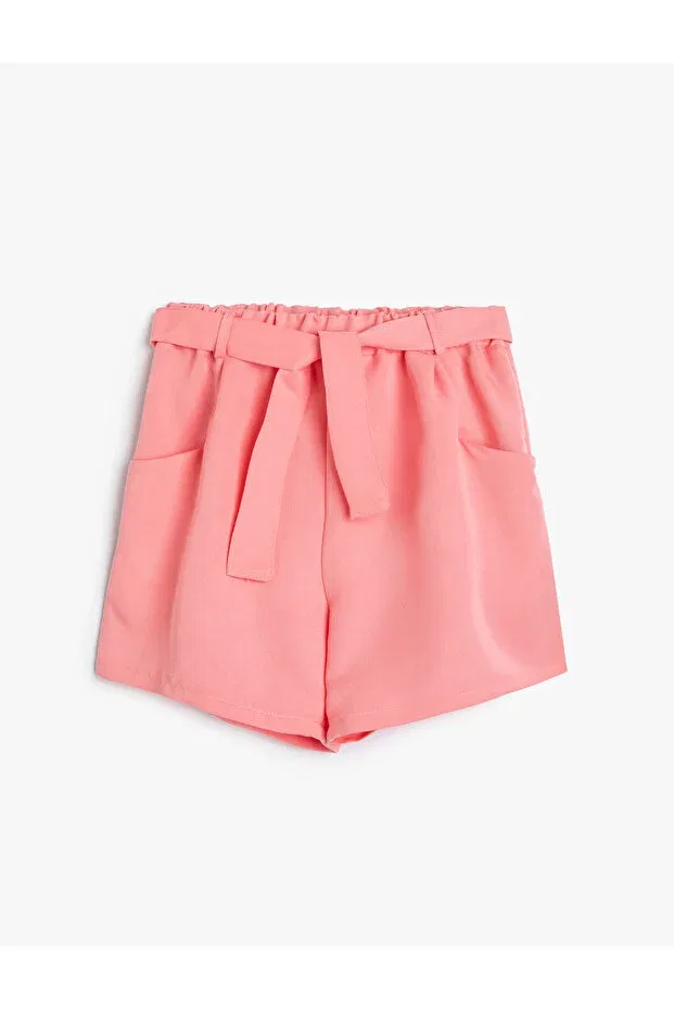 Детские шорты для девочек с эластичным поясом Basics Koton, Rose