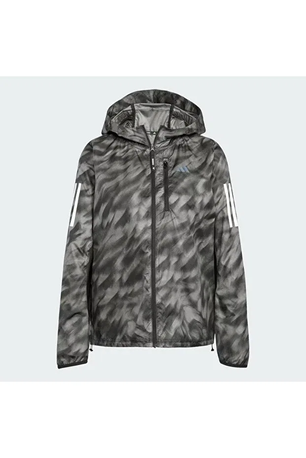 Женская куртка из эластана с капюшоном Adidas, Gray — фото 4