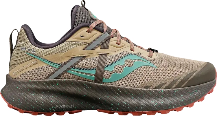 Кроссовки Saucony Wmns Ride 15 TR Desert Sprig, коричневый