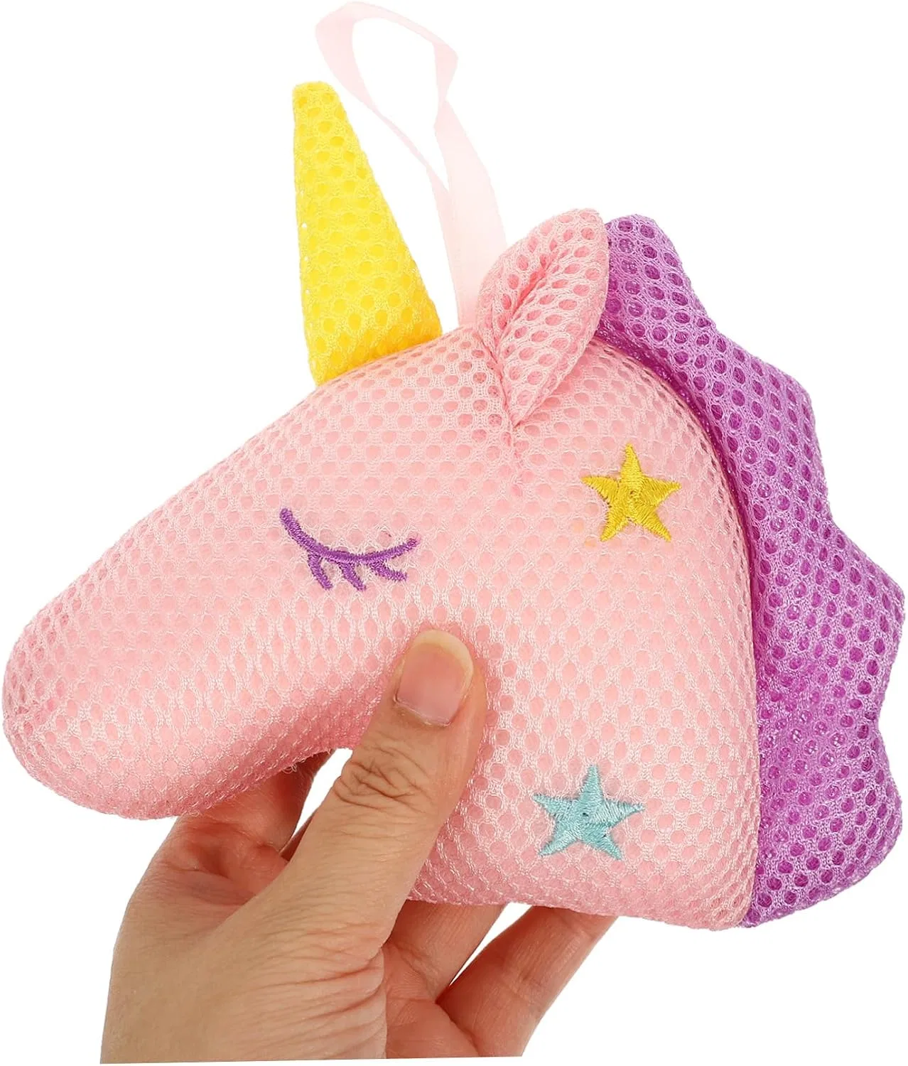 Набор мочалок Unicorn Bath Sponge, Healvian, 4 шт, 16x10x10 см — фото 4