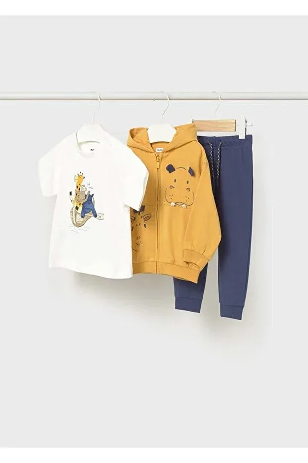 Детский комплект спортивного костюма с коротким рукавом Mayoral, Yellow