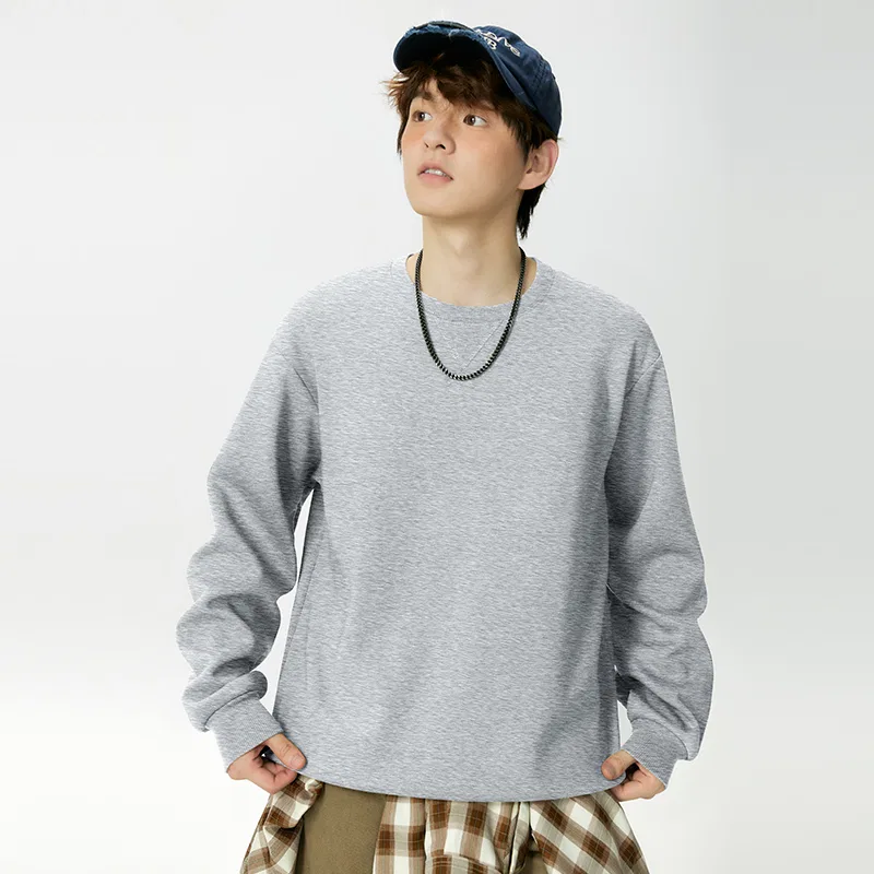 Свитшот детский с воротом-гольф утепленный MINISO, Heather Gray — фото 4