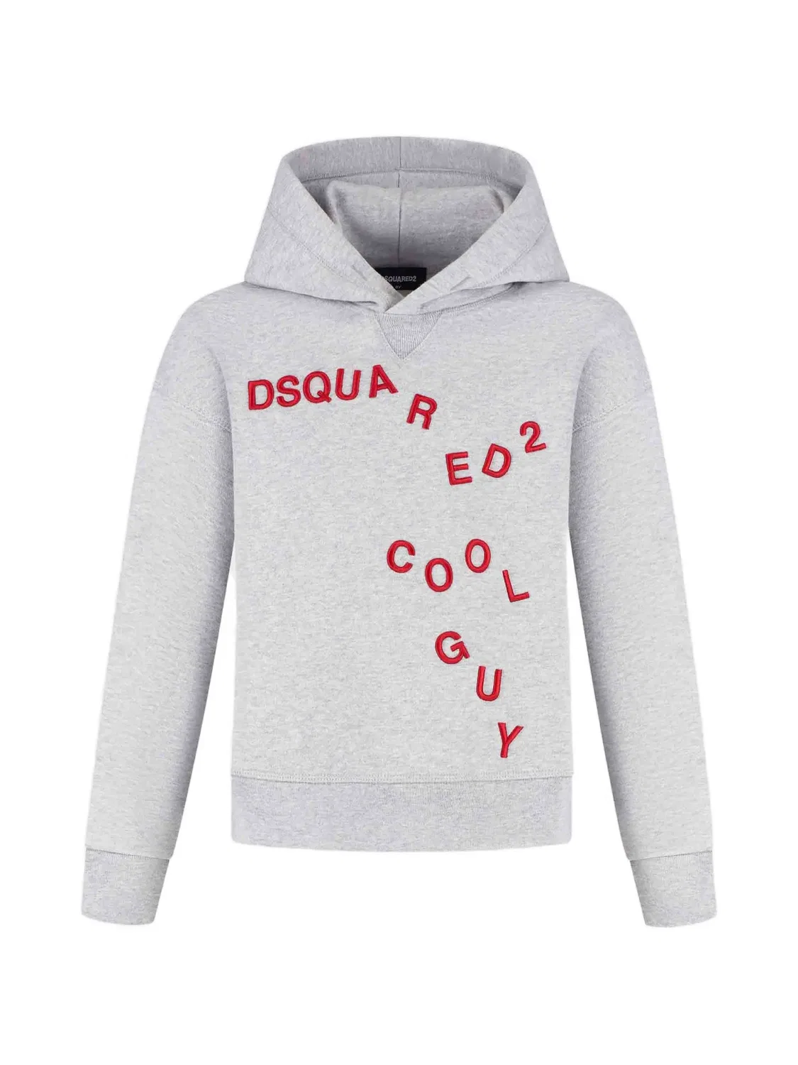 Худи с вышитым логотипом Dsquared2 Kids, серый