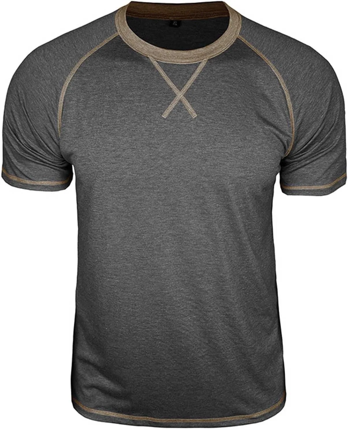 Мужская спортивная футболка с круглым вырезом Athletic Running Casual, Dark Gray