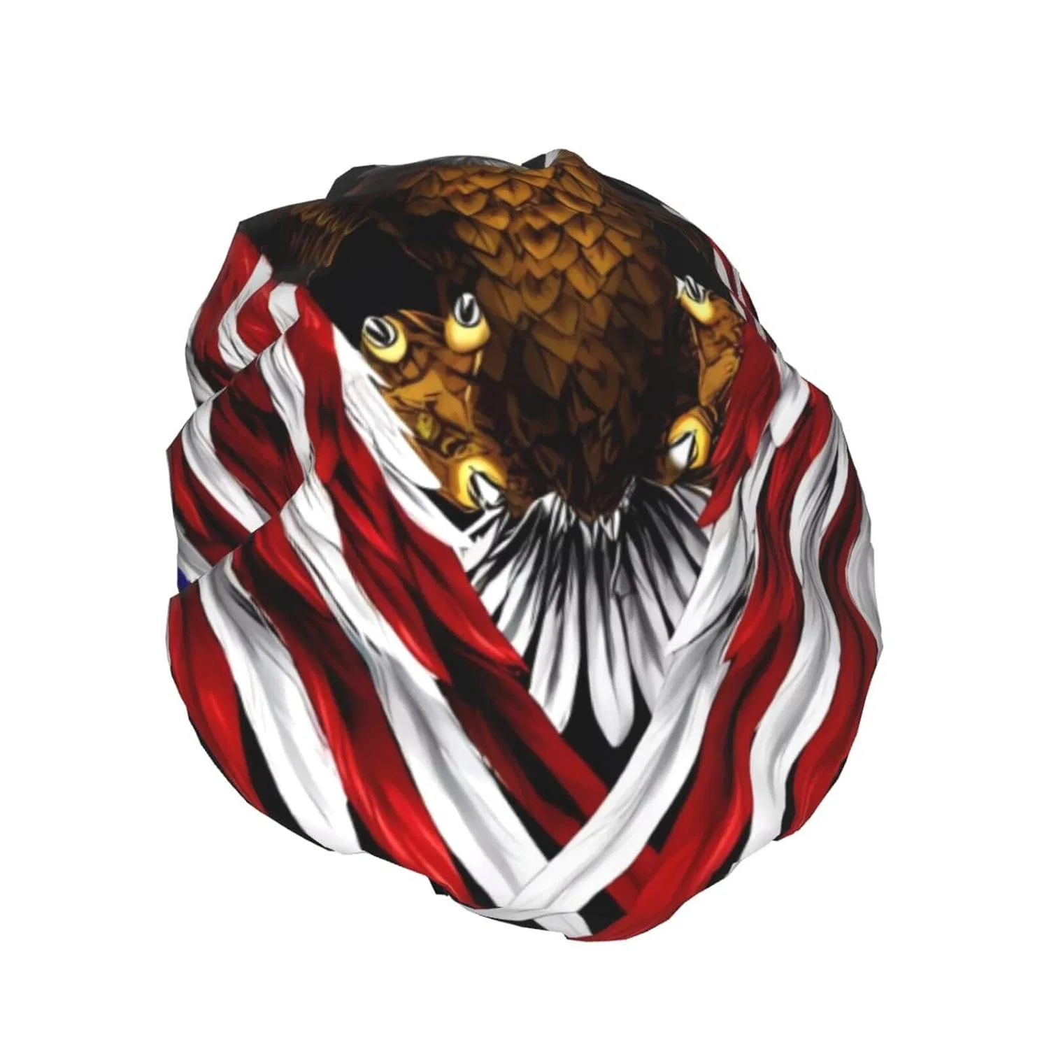 Шапочка для душа с принтом USA Flag и орлом, SSYGHT, двойной слой, 68.04 г — фото 2