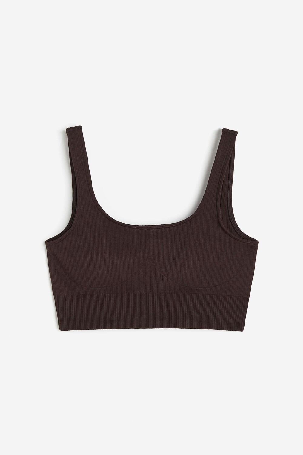 

Топ спортивный Aim'n Ribbed Seamless, темно-коричневый