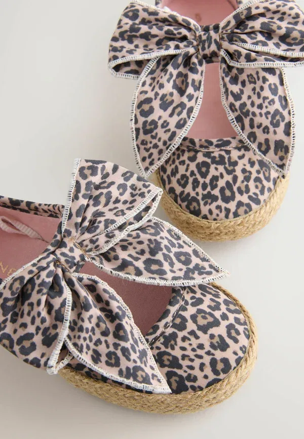Эспадрильи с бантом, Animal Print, Regular fit - bow espadrille shoes, Next, Animal — фото 4