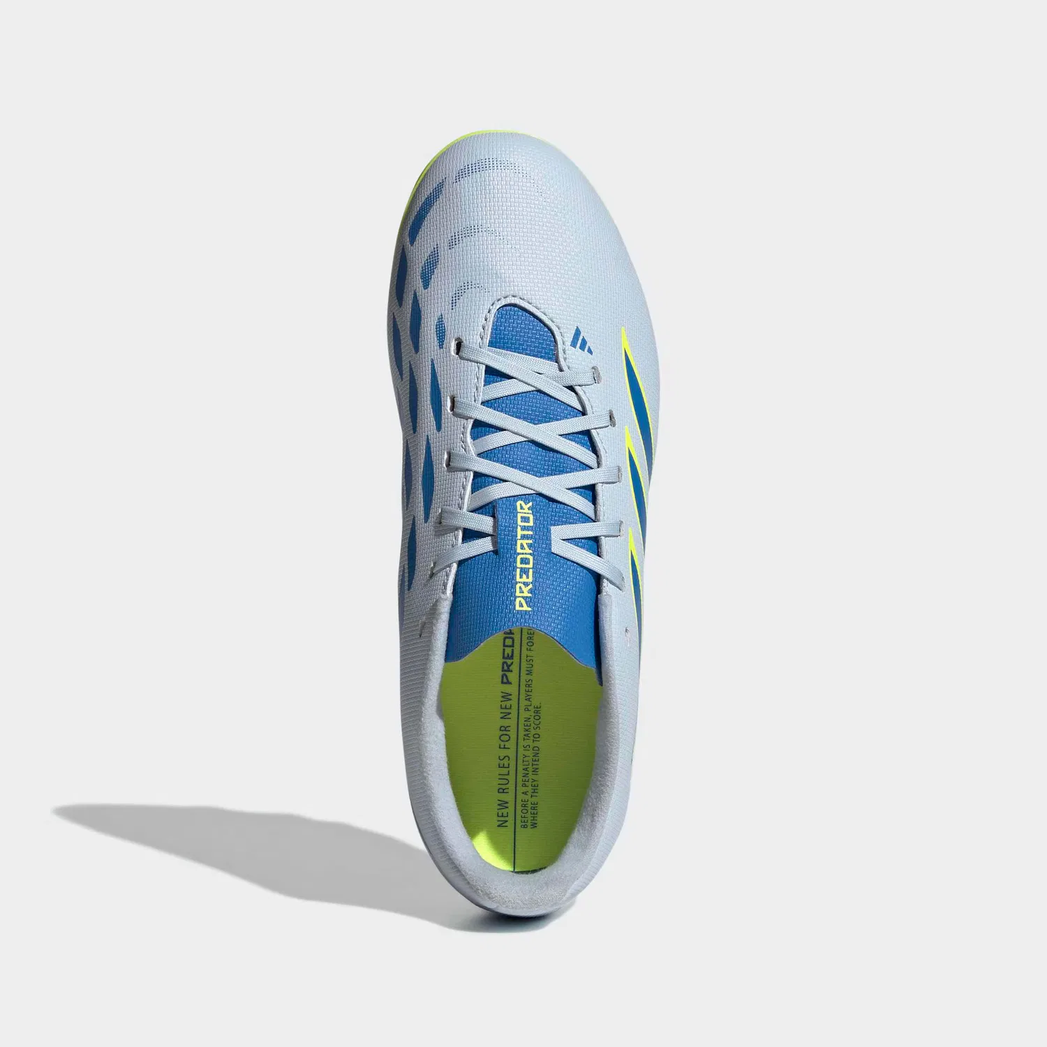 Спортивные кроссовки Adidas Performance Predator Club в пастельно-голубом и темно-голубом цветах — фото 4