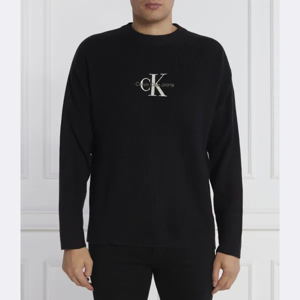 Свитер свободного кроя Calvin Klein, черный