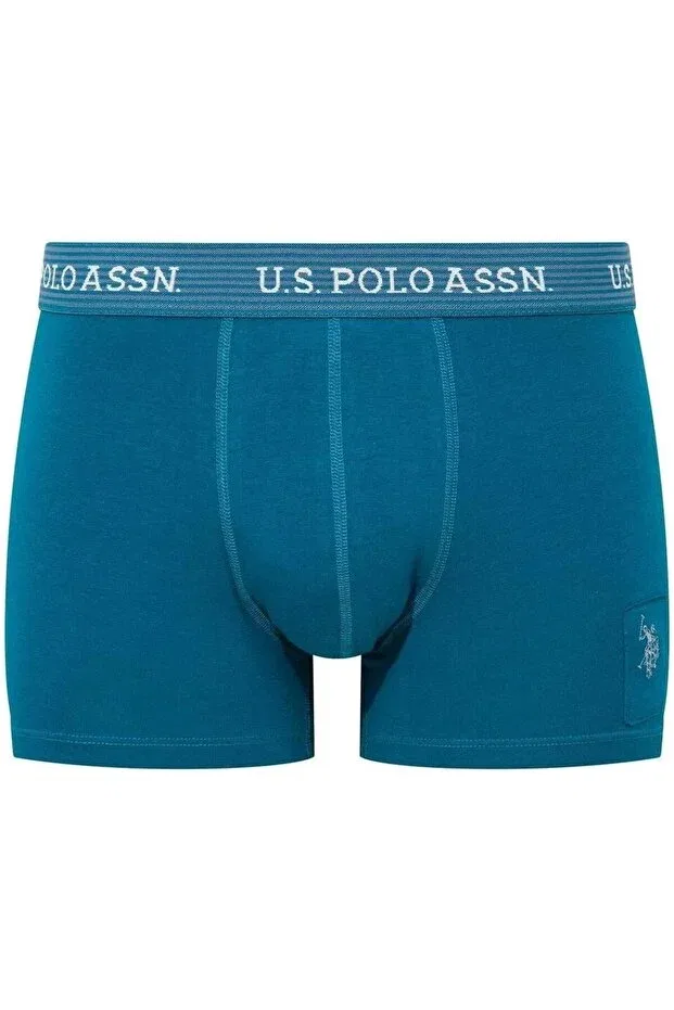 Мужские боксеры с принтом 3-комплект U.S. Polo Assn., Navy Blue-Green-Printed — фото 3