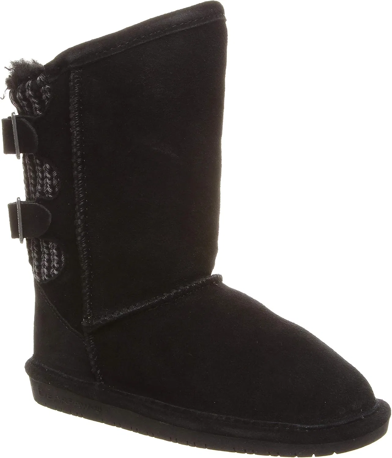 Детские ботинки для девочек с замшевым верхом Boshie BEARPAW, Black — фото 2