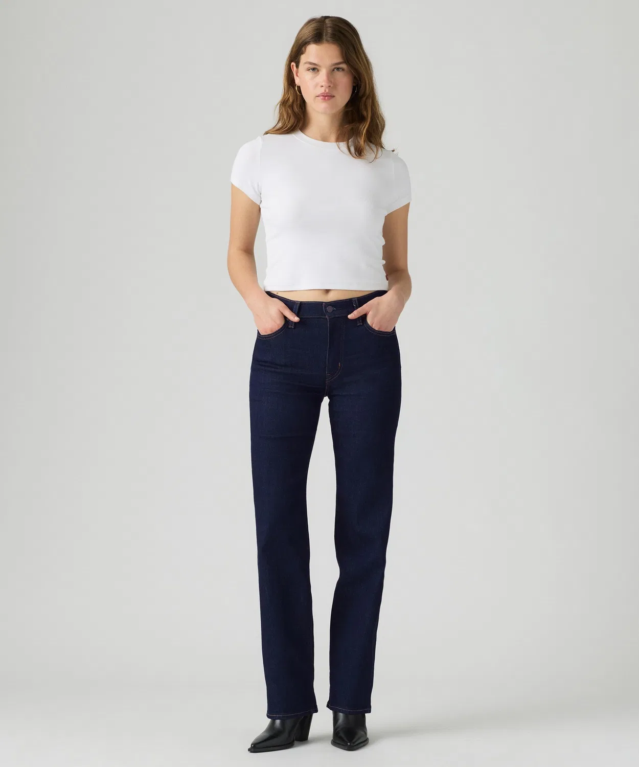 Женские джинсы с высокой посадкой 723 Levi's, Dark Indigo Blue — фото 2