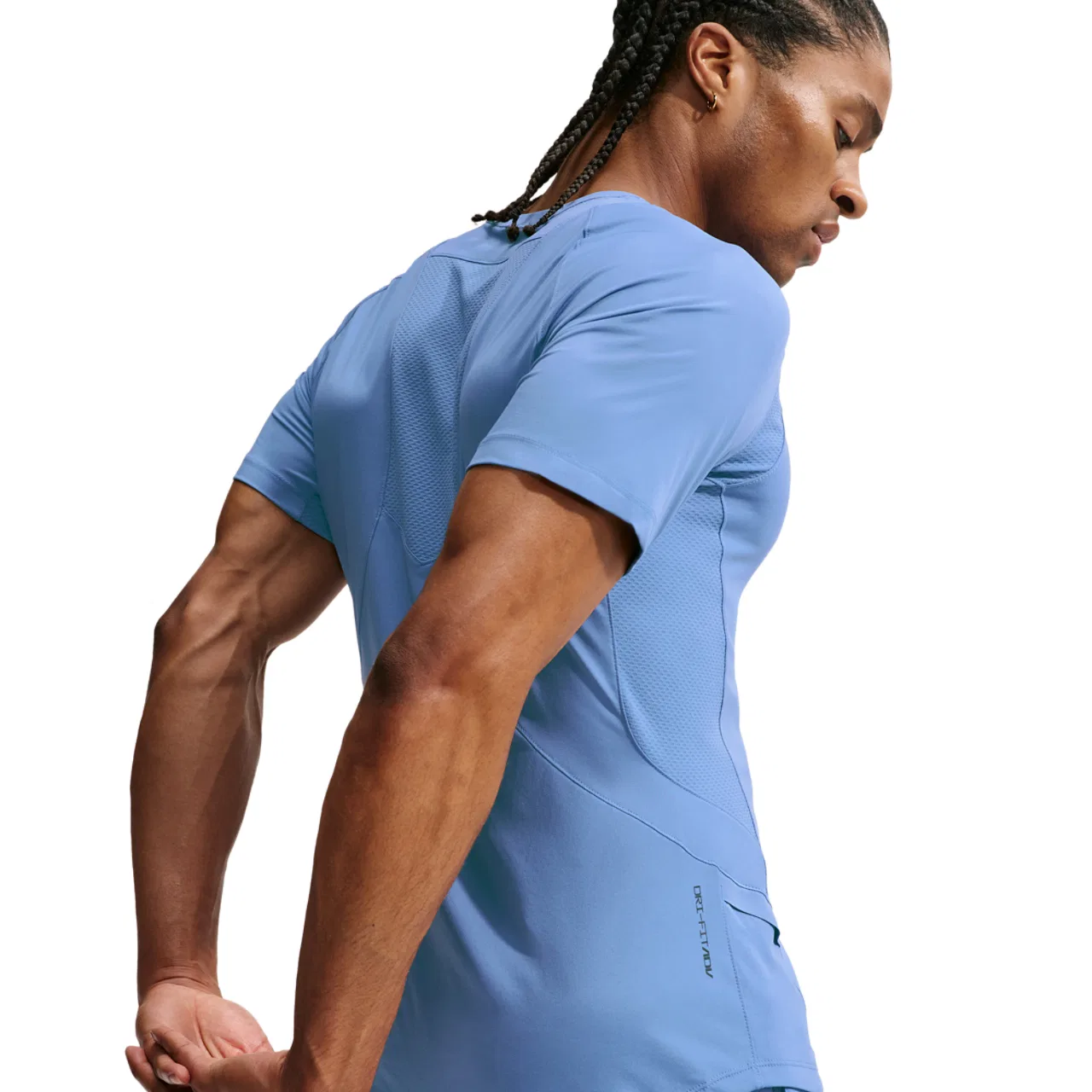 Мужская футболка с коротким рукавом Dri-FIT ADV Nike Pro Training, Indigo Storm/Indigo Storm/Black — фото 2