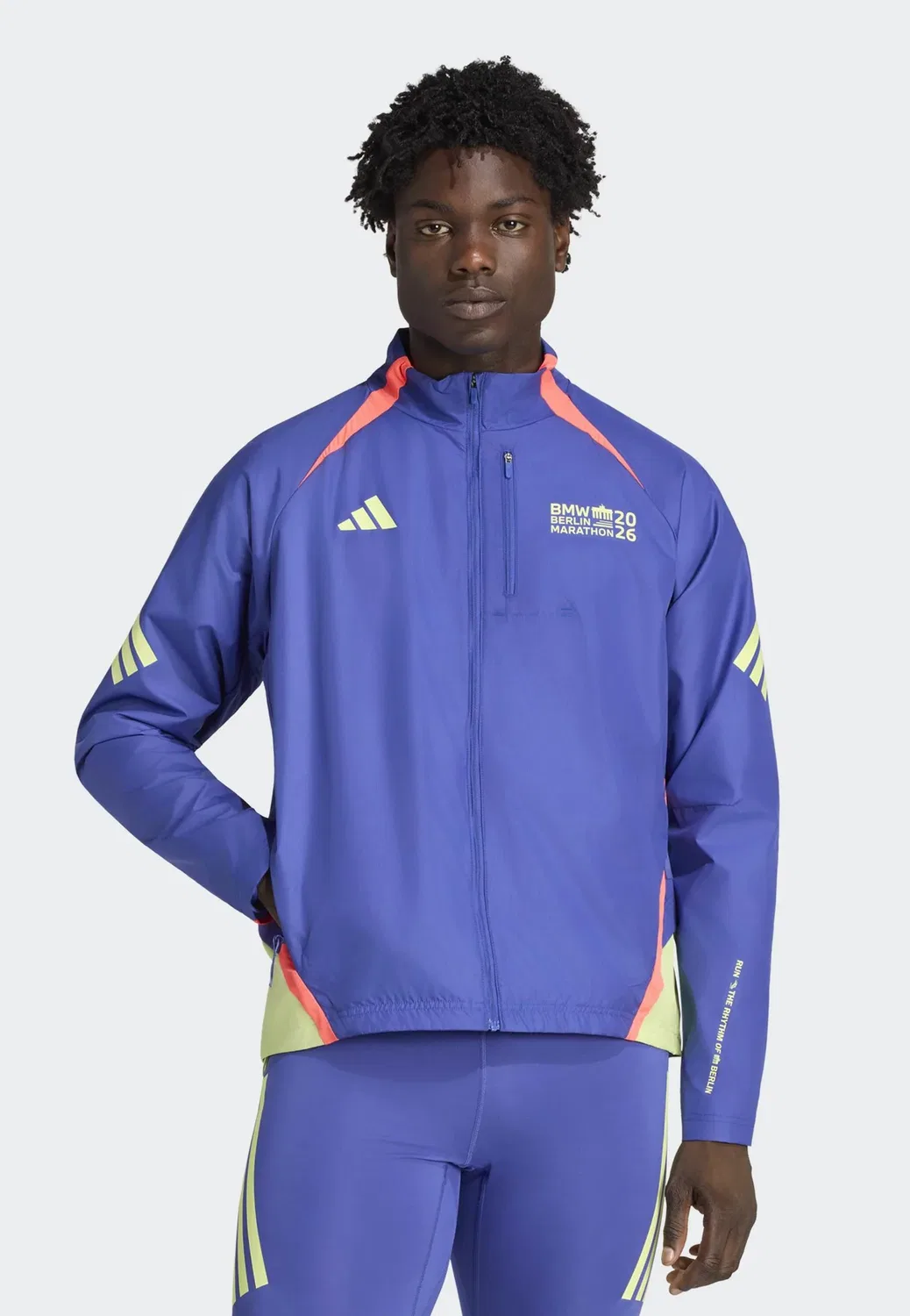 Ber26 leg jkt m - ветровка Adidas Performance, Dual Indigo — фото 3