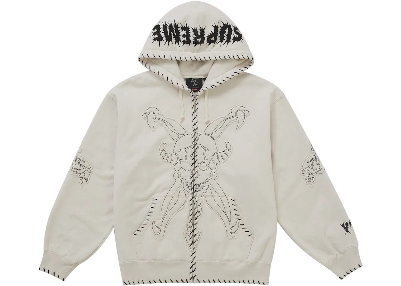 Мужская худи на молнии с капюшоном Y's by Yohji Yamamoto Supreme, Natural