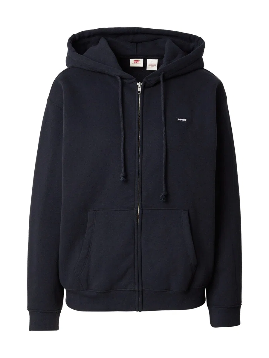 Худи на молнии LEVI'S 'Everyday Zip Hoodie' черного цвета