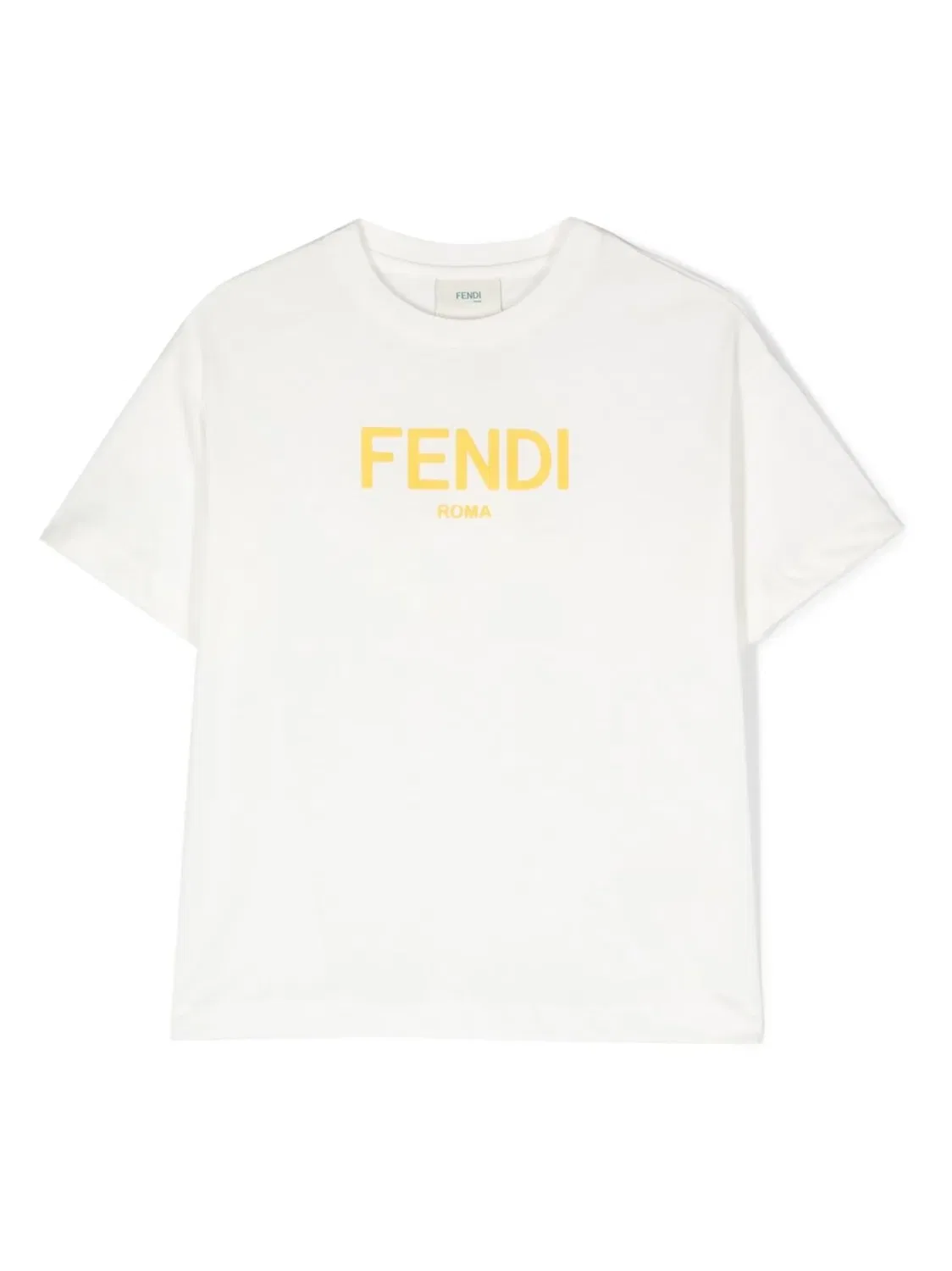 Футболка с логотипом FENDI, белый