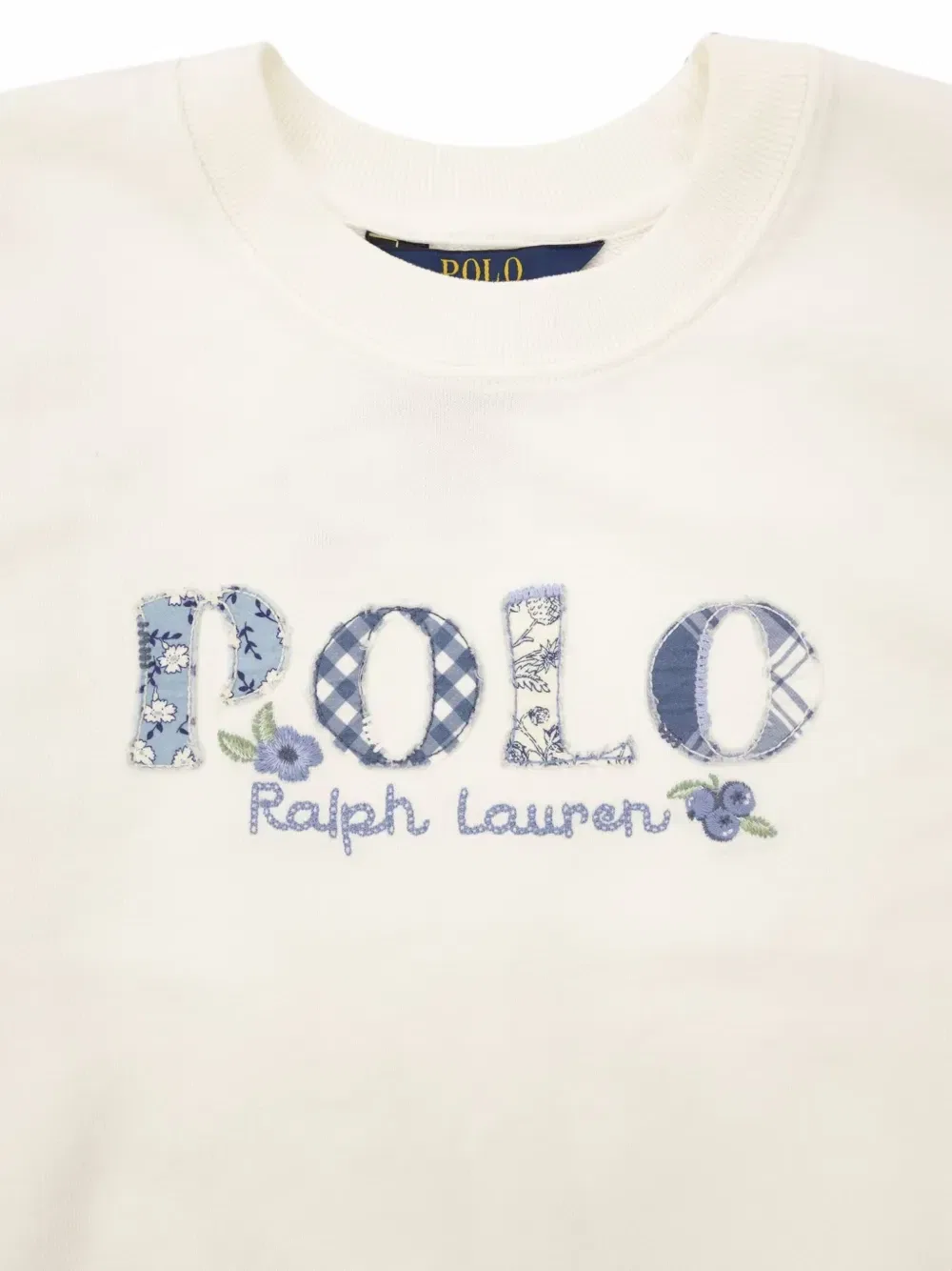 Свитшот с аппликацией-логотипом Polo Ralph Lauren Kids, белый — фото 3