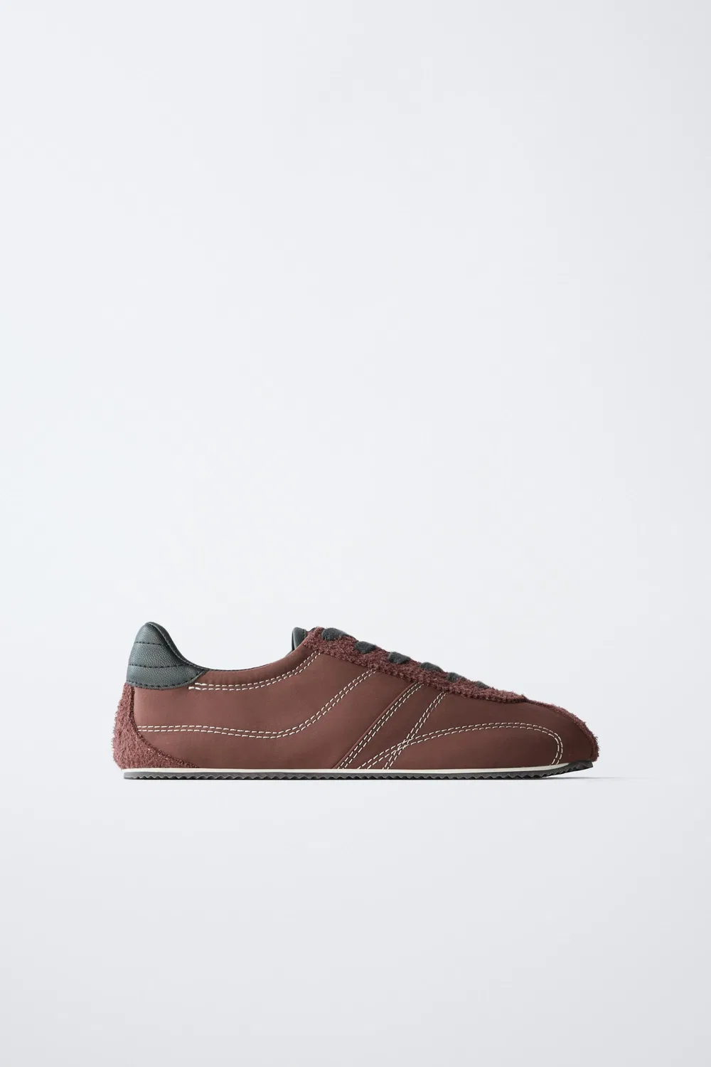Кроссовки с тонкой подошвой ZARA, Maroon