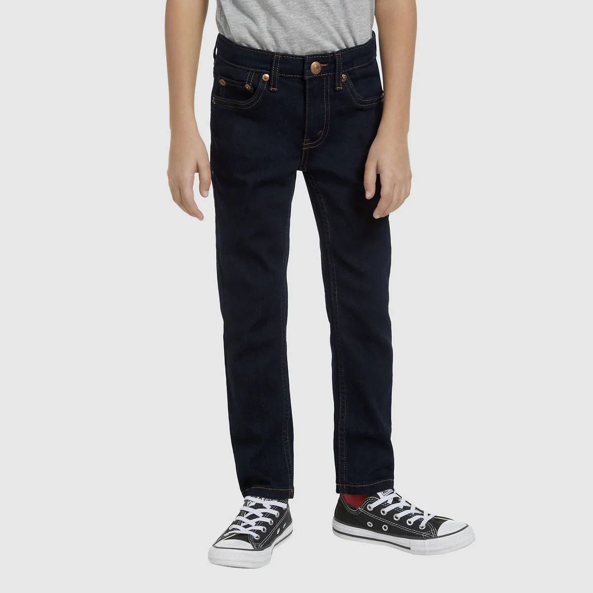 узкие джинсы 510 из экологичной ткани для мальчиков 4-7 лет Levi's, Roadhouse Blues - Dark Wash