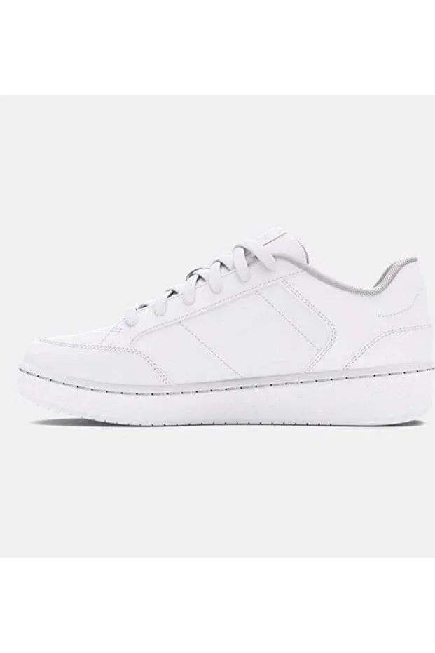 Детские спортивные кроссовки для девочек кожаные Under Armour, White — фото 2