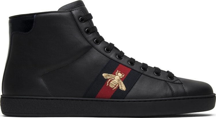 

Кроссовки Gucci Ace High Bee, черный