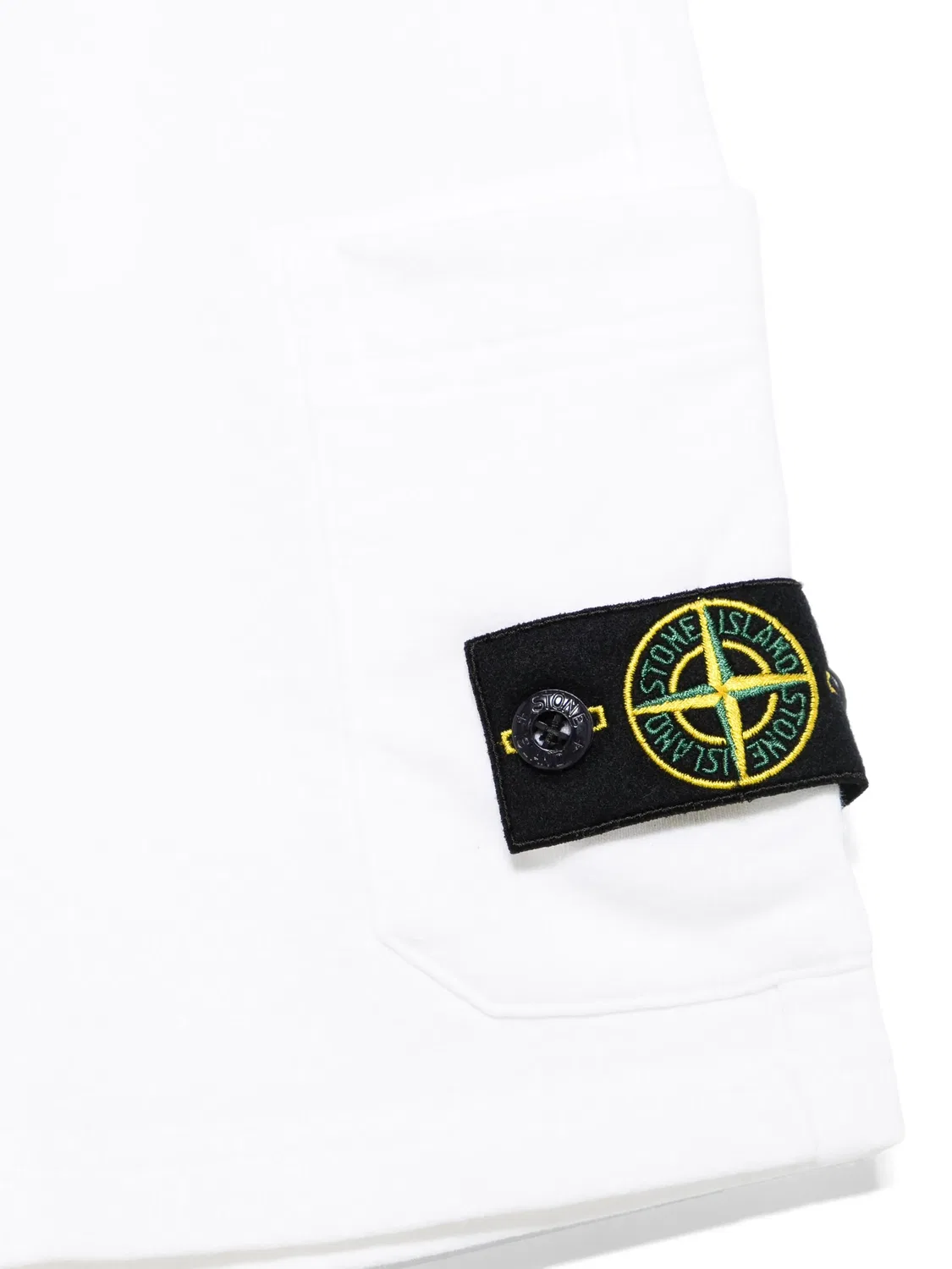 Шорты с эмблемой компаса Stone Island, белый — фото 2