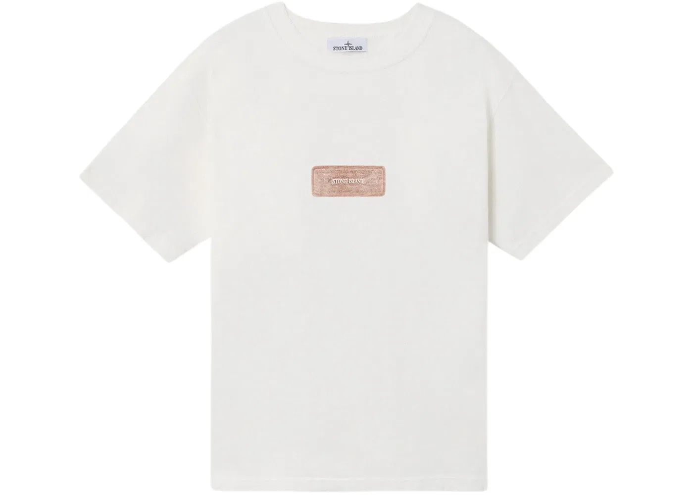 Мужская футболка с круглым вырезом Stone Island T-shirt, Natural White