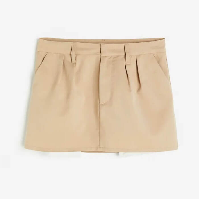 

Юбка H&M Mini Twill, бежевый