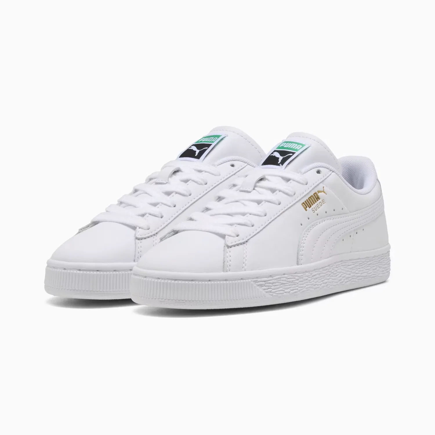 Кроссовки для детей постарше Suede Puma, Puma White-Archive Green — фото 2