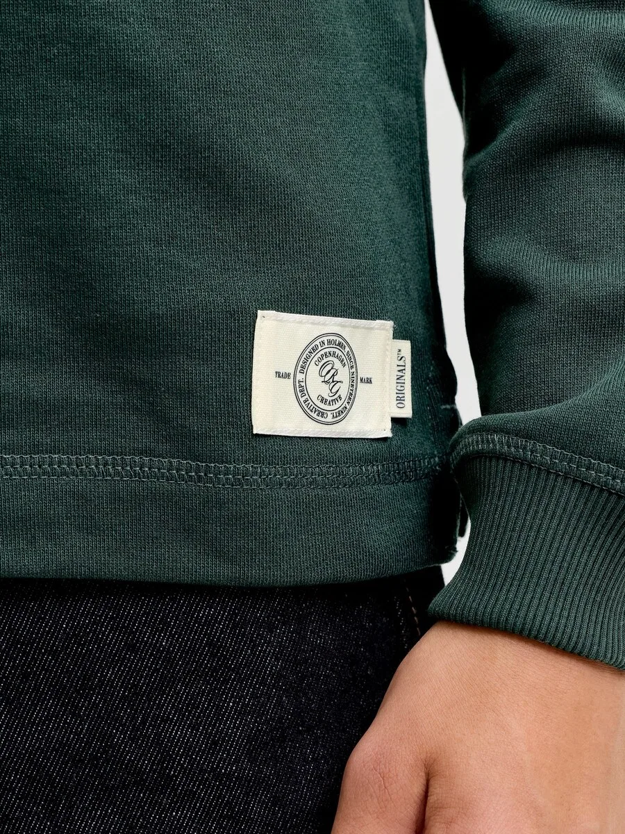 Детская толстовка Jack & Jones Junior зеленого цвета — фото 4