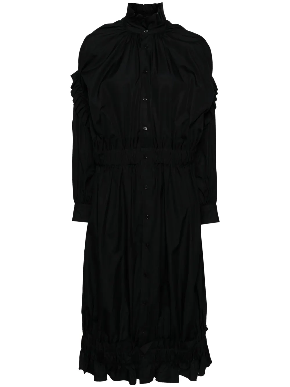 

Платье с оборками Noir Kei Ninomiya, черный