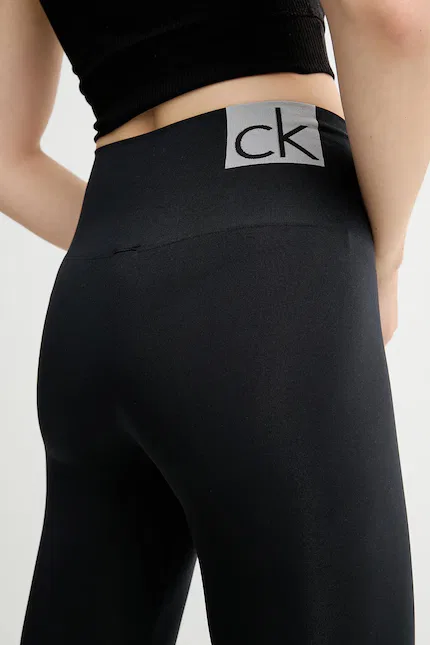 Леггинсы из эластичного трикотажа Calvin Klein, черный — фото 4