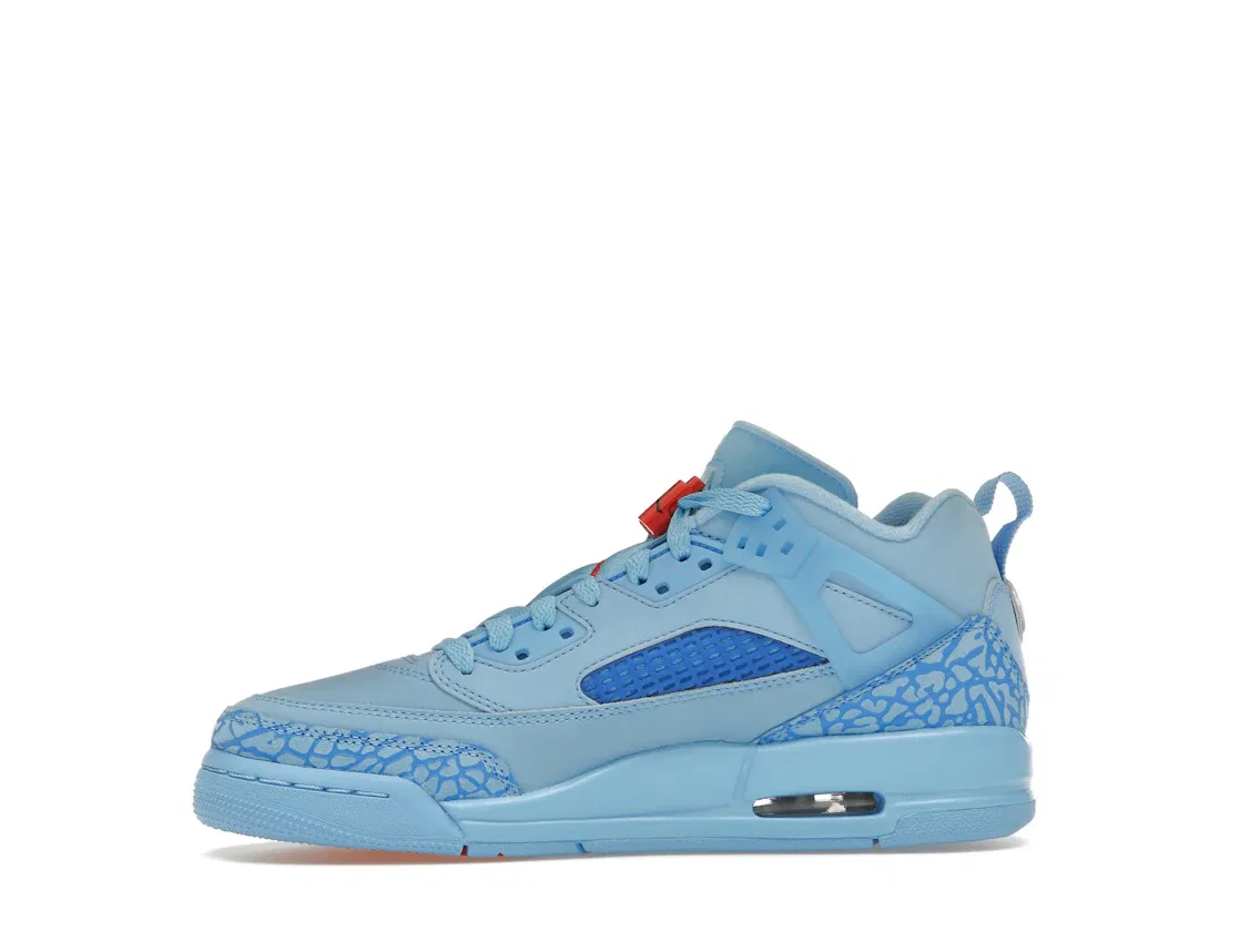 Детские кроссовки Lifestyle Jordan Spizike Low Jordan, Football Blue/Fountain Blue/University Red — фото 3