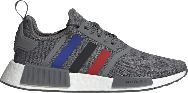 

Кроссовки Adidas NMD_R1 'Grey Scarlet Blue', серый