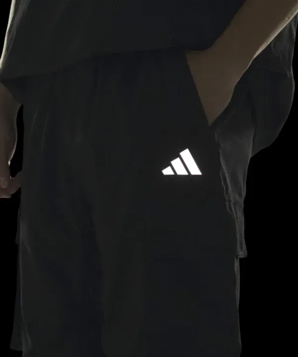 Карго брюки свободного кроя Adidas, черный — фото 4